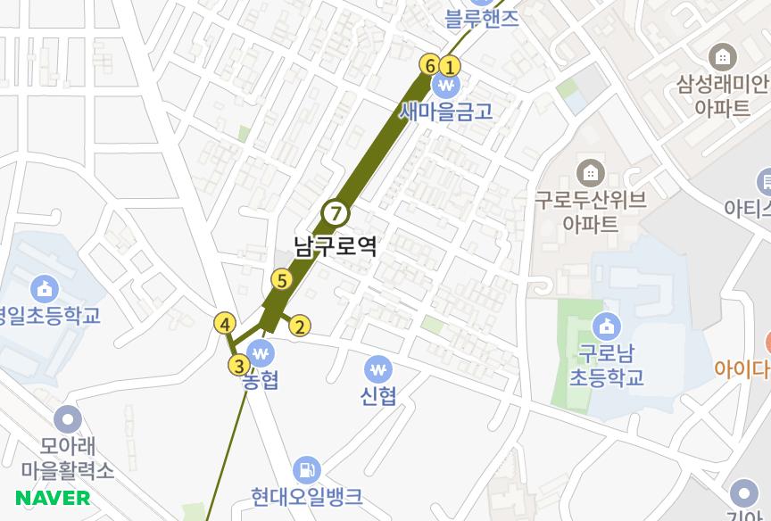 서울특별시 구로구 구로동 대성 위치·실거래 시세 지도