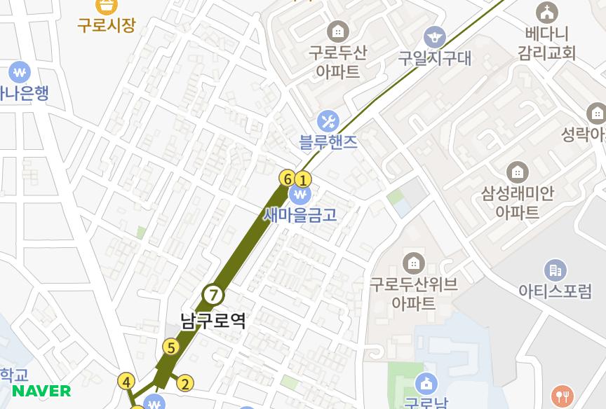 서울특별시 구로구 구로동 (780-50) 위치·실거래 시세 지도