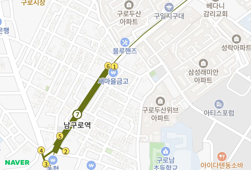 서울특별시 구로구 구로동 (780-62) 위치·실거래 시세 지도