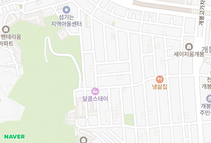서울특별시 구로구 개봉동 중앙힐 위치·실거래 시세 지도