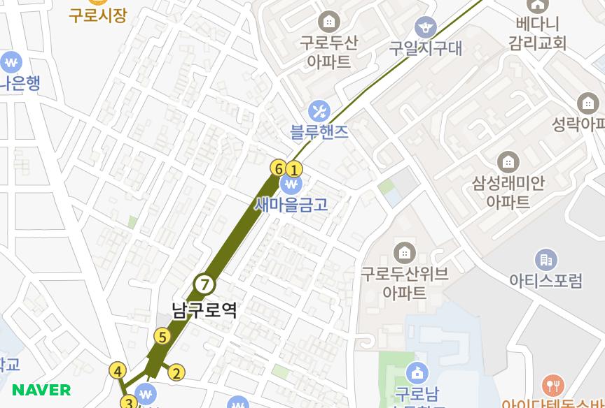 서울특별시 구로구 구로동 (780-58) 위치·실거래 시세 지도