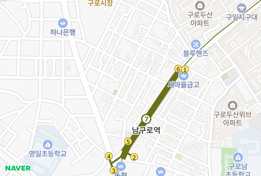 서울특별시 구로구 구로동 (747-33) 위치·실거래 시세 지도