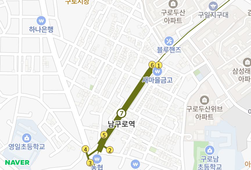 서울특별시 구로구 구로동 (748-20) 위치·실거래 시세 지도