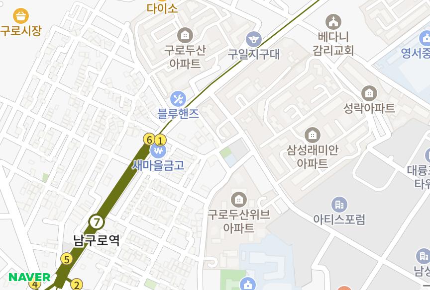 서울특별시 구로구 구로동 (779-2) 위치·실거래 시세 지도
