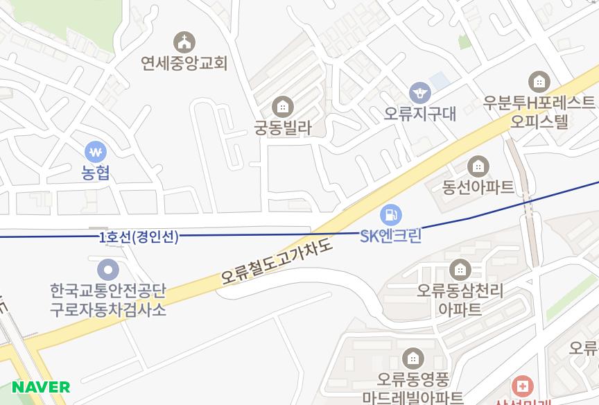 서울특별시 구로구 궁동 수정 위치·실거래 시세 지도
