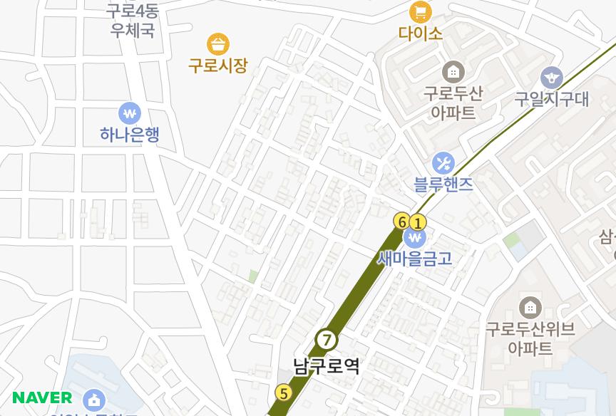 서울특별시 구로구 구로동 (750-8) 위치·실거래 시세 지도