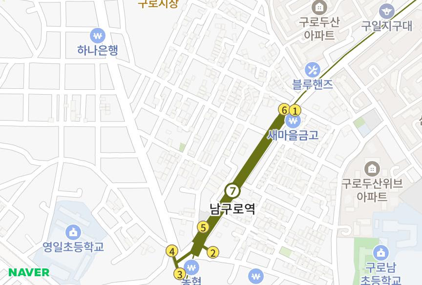 서울특별시 구로구 구로동 (747-34) 위치·실거래 시세 지도