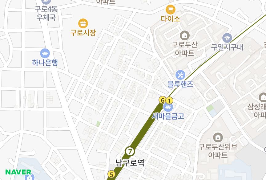 서울특별시 구로구 구로동 (749-8) 위치·실거래 시세 지도