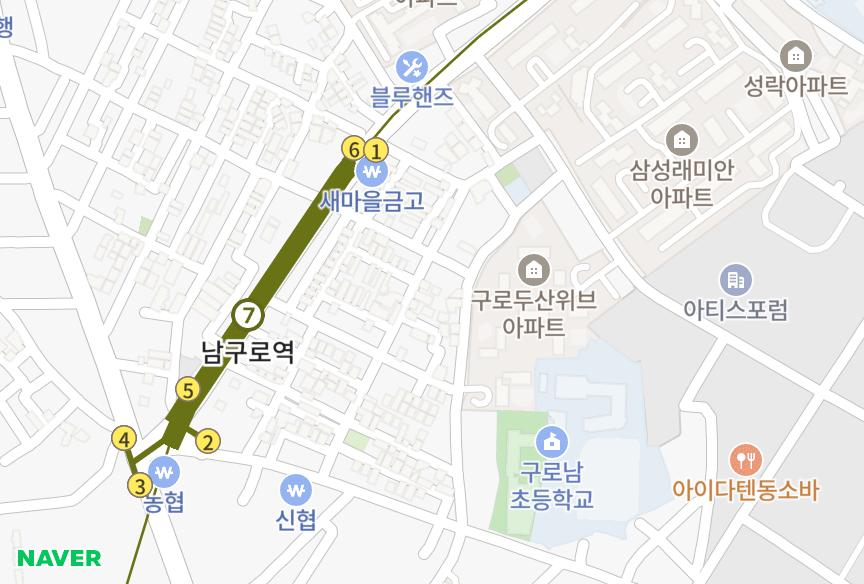 서울특별시 구로구 구로동 (791-4) 위치·실거래 시세 지도