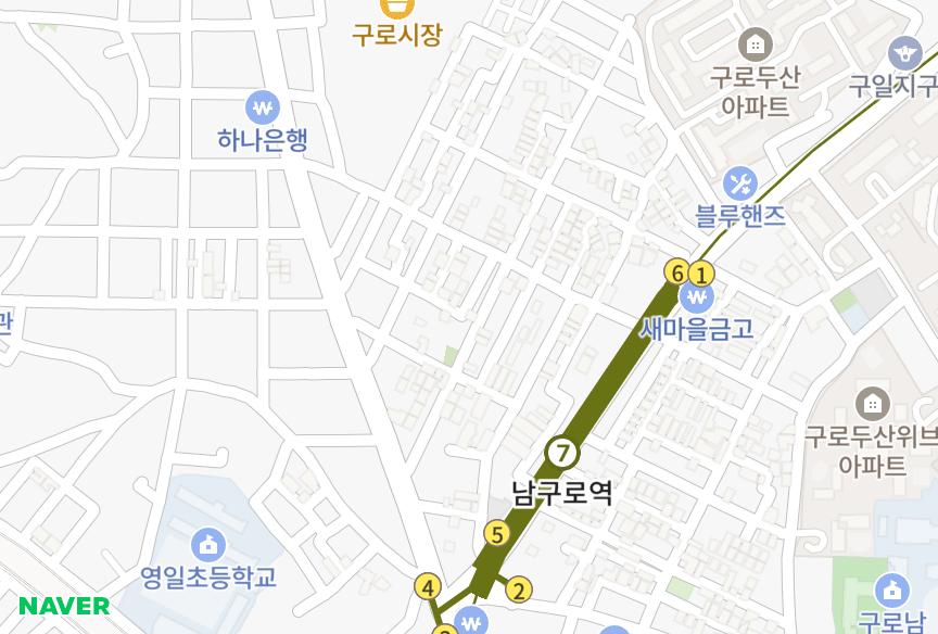 서울특별시 구로구 구로동 (745-43) 위치·실거래 시세 지도