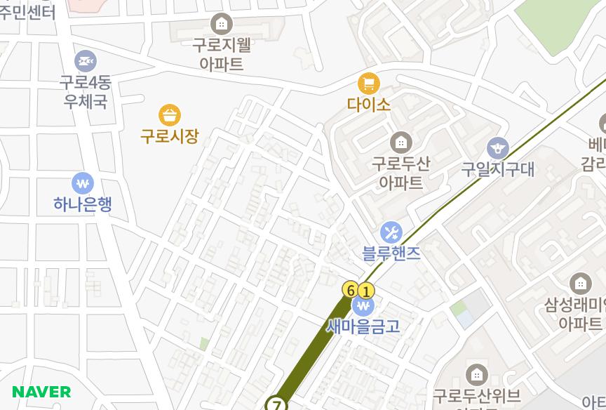서울특별시 구로구 구로동 (752-37) 위치·실거래 시세 지도