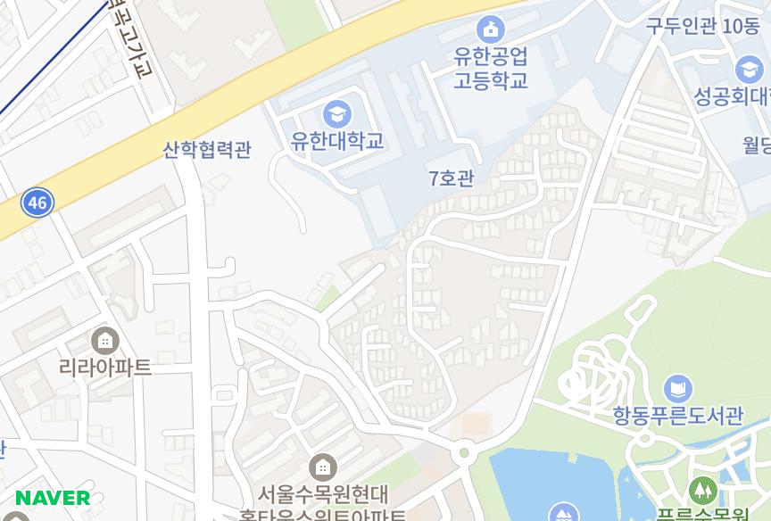 서울특별시 구로구 항동 동보수목원 위치·실거래 시세 지도