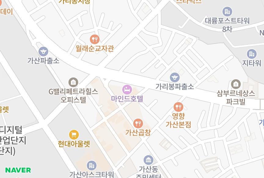 서울특별시 금천구 가산동 가산양우내안애애플 위치·실거래 시세 지도