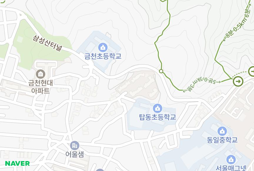 서울특별시 금천구 시흥동 현대빌라 위치·실거래 시세 지도