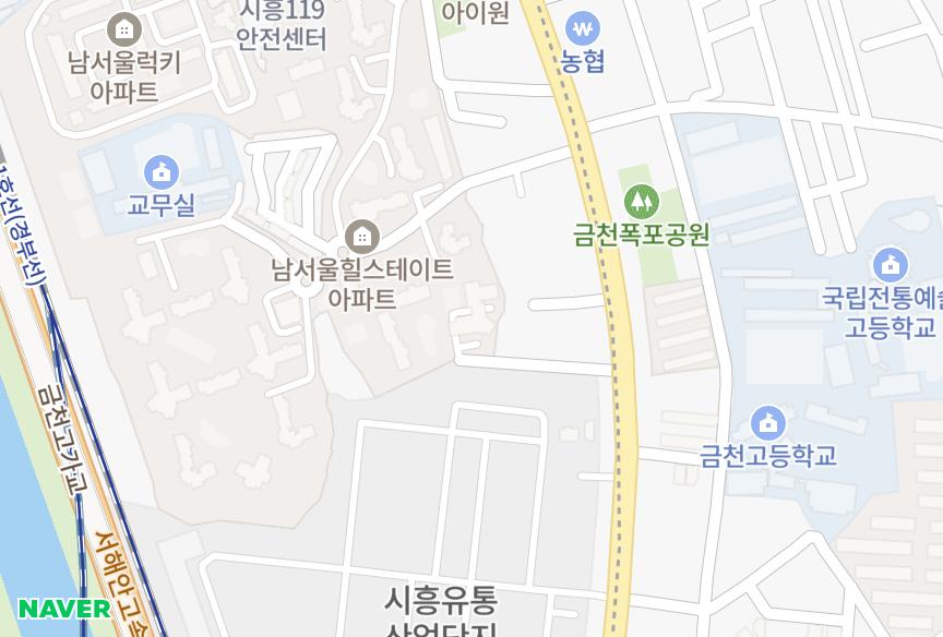 서울특별시 금천구 시흥동 SM엘루이 위치·실거래 시세 지도