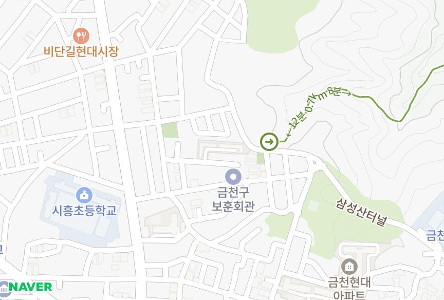 서울특별시 금천구 시흥동 시흥 위치·실거래 시세 지도