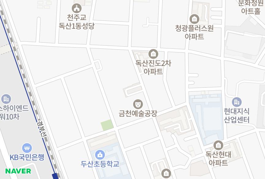 서울특별시 금천구 독산동 근로자임대 위치·실거래 시세 지도