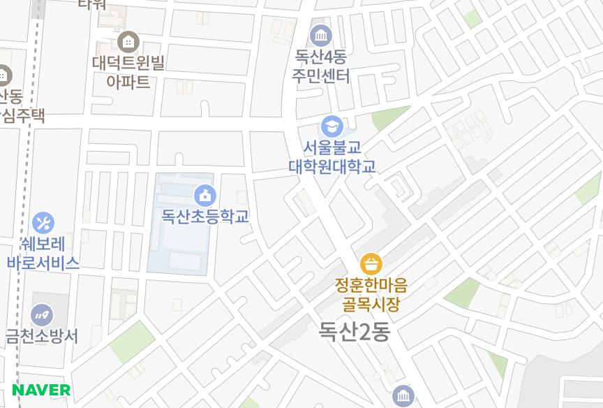 서울특별시 금천구 독산동 세진 위치·실거래 시세 지도