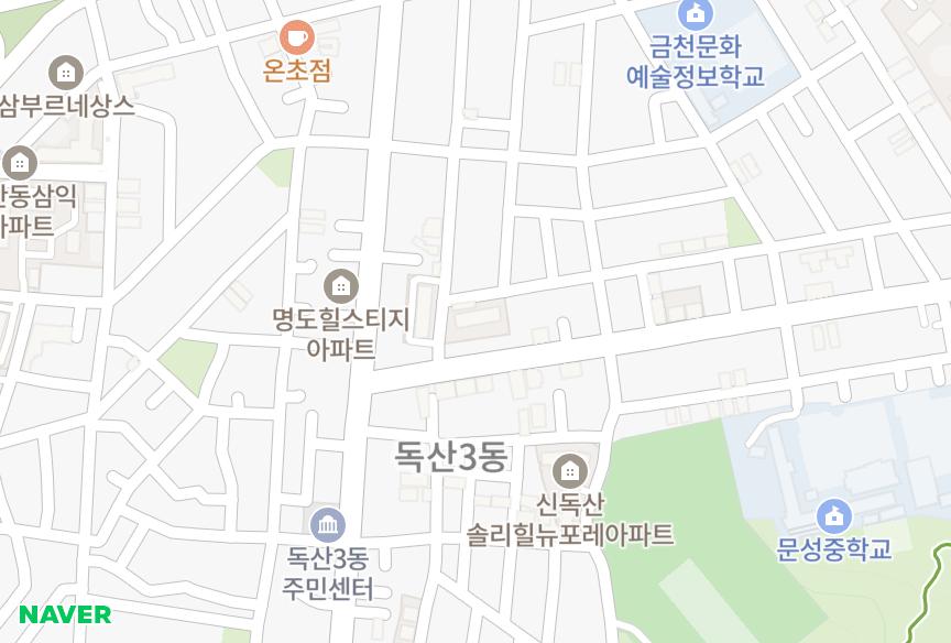 서울특별시 금천구 독산동 목화101차 위치·실거래 시세 지도