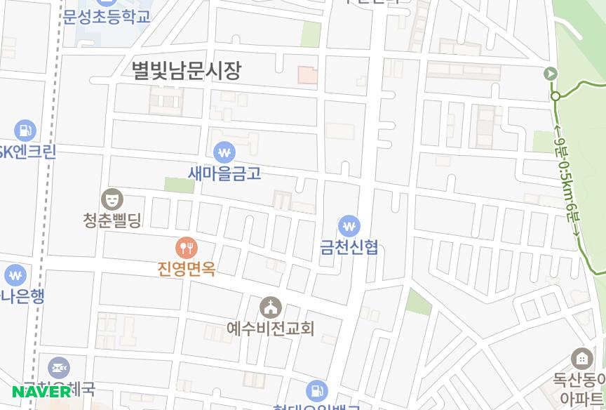 서울특별시 금천구 독산동 설악솔내음 위치·실거래 시세 지도