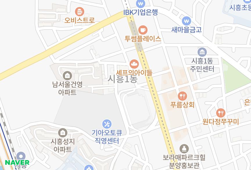 서울특별시 금천구 시흥동 웨스트밸리 위치·실거래 시세 지도
