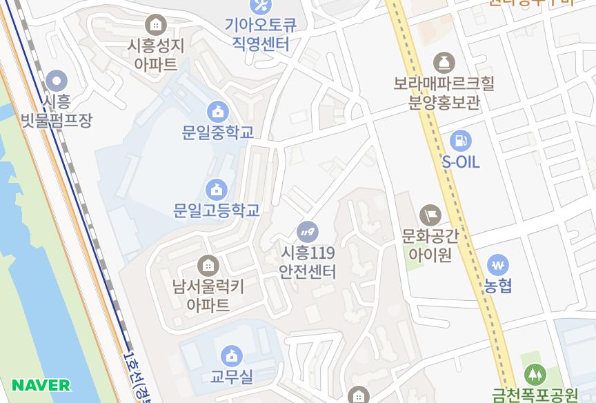 서울특별시 금천구 시흥동 대도훼미리 위치·실거래 시세 지도