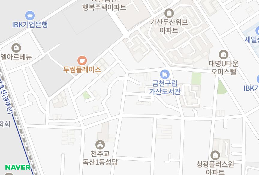 서울특별시 금천구 가산동 드림캐슬1차 위치·실거래 시세 지도