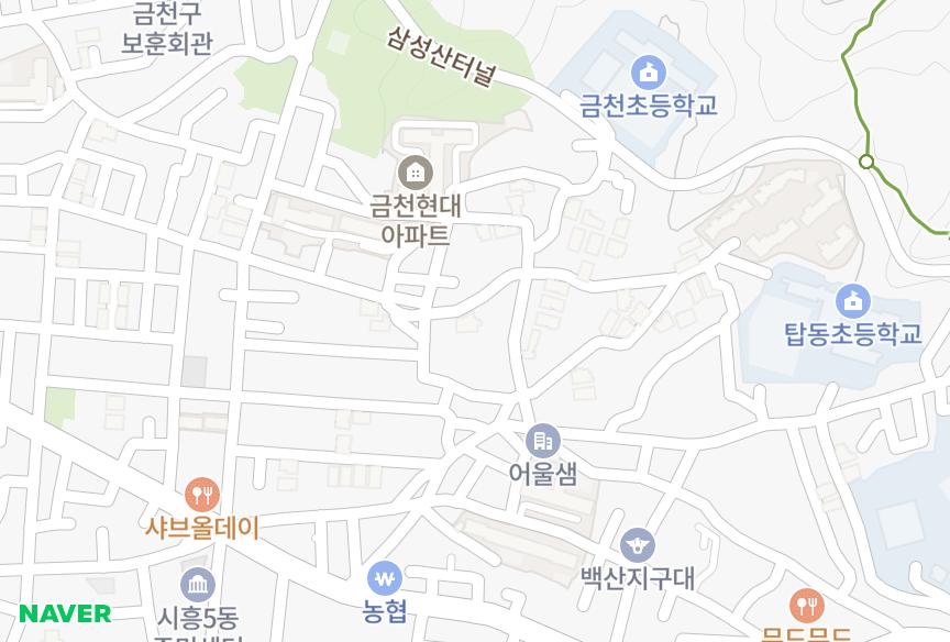 서울특별시 금천구 시흥동 신화 위치·실거래 시세 지도
