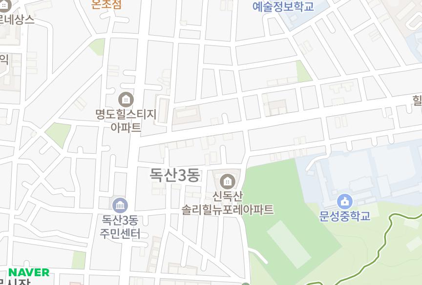 서울특별시 금천구 독산동 청호센트레빌 위치·실거래 시세 지도