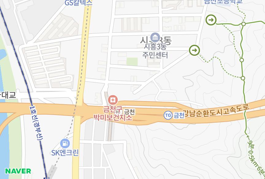 서울특별시 금천구 시흥동 메르시대신 위치·실거래 시세 지도