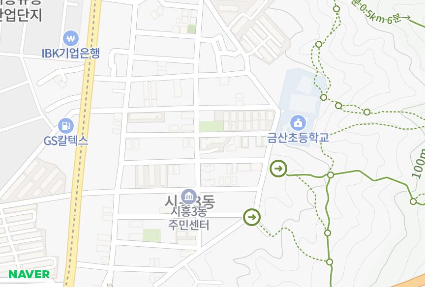 서울특별시 금천구 시흥동 삼일 위치·실거래 시세 지도