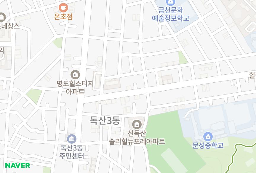 서울특별시 금천구 독산동 성웅 위치·실거래 시세 지도