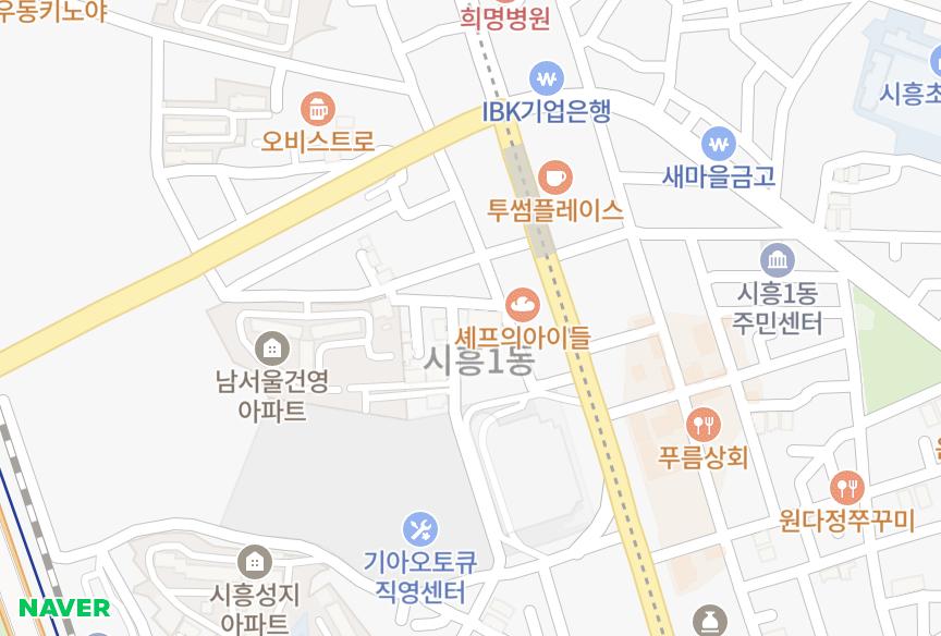 서울특별시 금천구 시흥동 영광 위치·실거래 시세 지도
