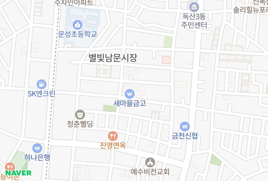 서울특별시 금천구 독산동 독산오르페움타워 위치·실거래 시세 지도