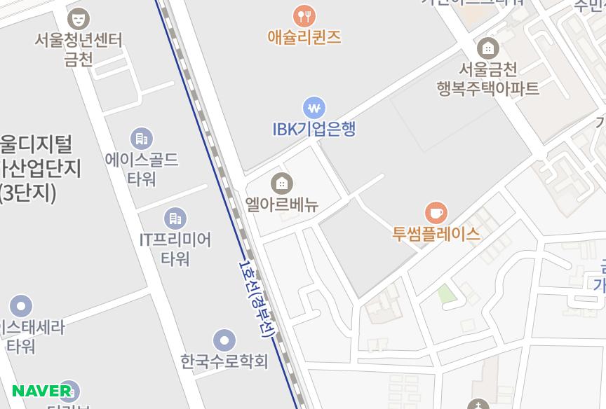 서울특별시 금천구 가산동 가산원평5차 위치·실거래 시세 지도