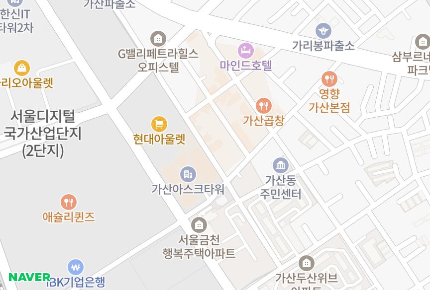 서울특별시 금천구 가산동 가산피어니빌 위치·실거래 시세 지도