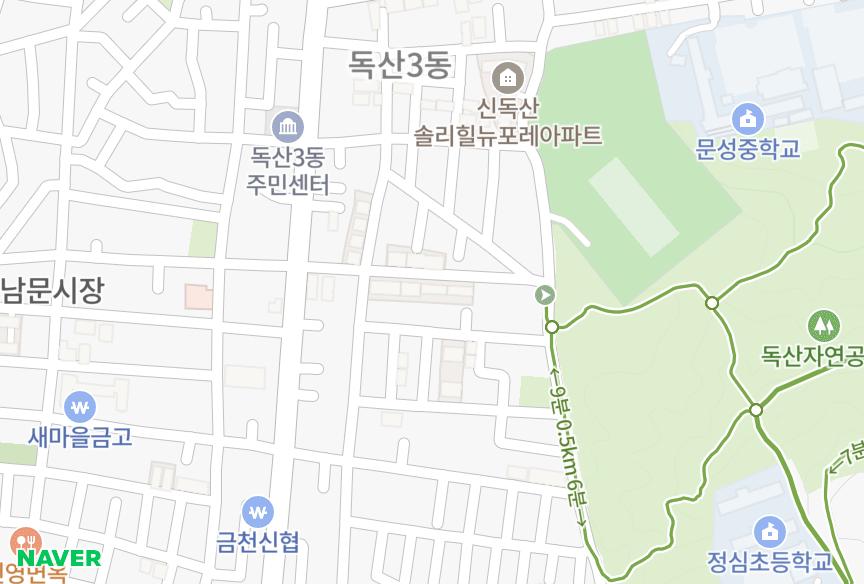 서울특별시 금천구 독산동 세진웰빙102차 위치·실거래 시세 지도