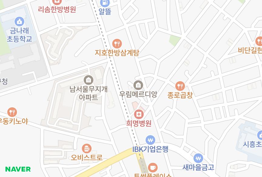 서울특별시 금천구 시흥동 신동힐탑 위치·실거래 시세 지도