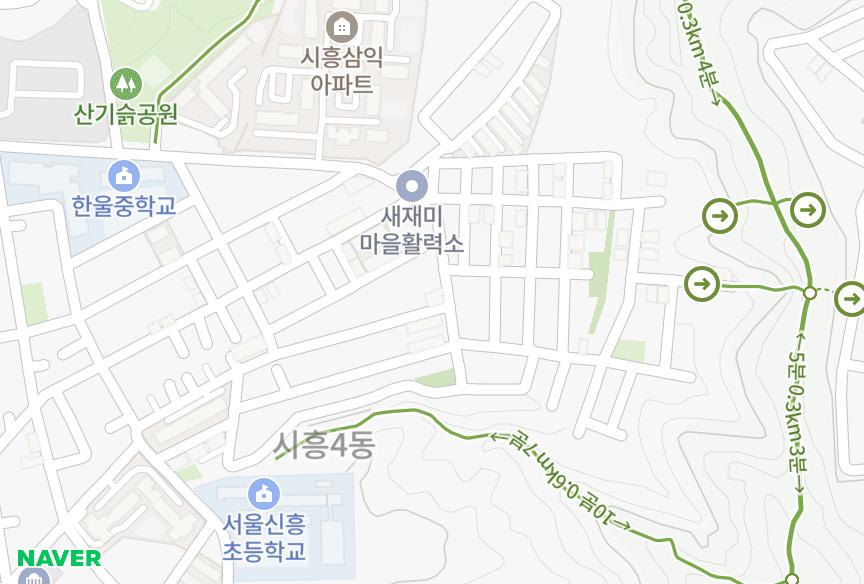 서울특별시 금천구 시흥동 세종 위치·실거래 시세 지도