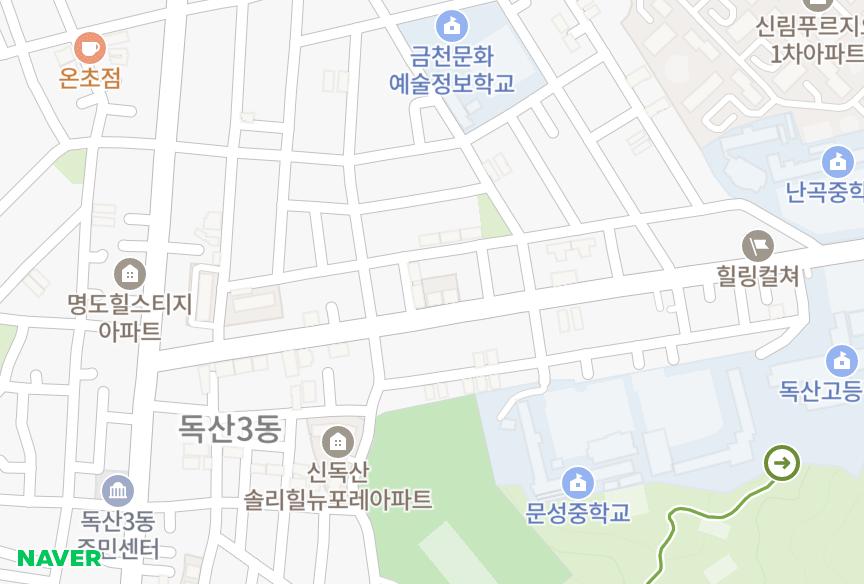 서울특별시 금천구 독산동 장미 위치·실거래 시세 지도