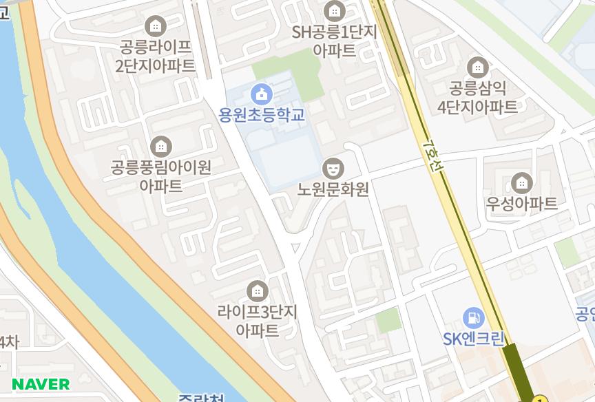 서울특별시 노원구 공릉동 풍림아파트B 위치·실거래 시세 지도