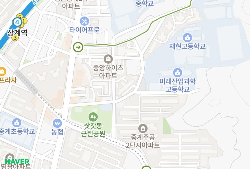 서울특별시 노원구 중계동 중계스타클래스 위치·실거래 시세 지도