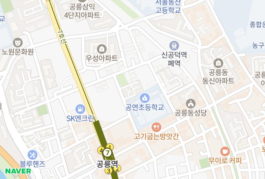 서울특별시 노원구 공릉동 서일이츠뷰 위치·실거래 시세 지도