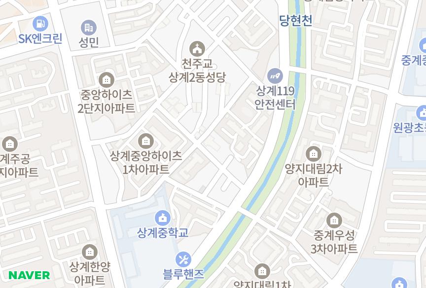 서울특별시 노원구 상계동 문수해오름 위치·실거래 시세 지도