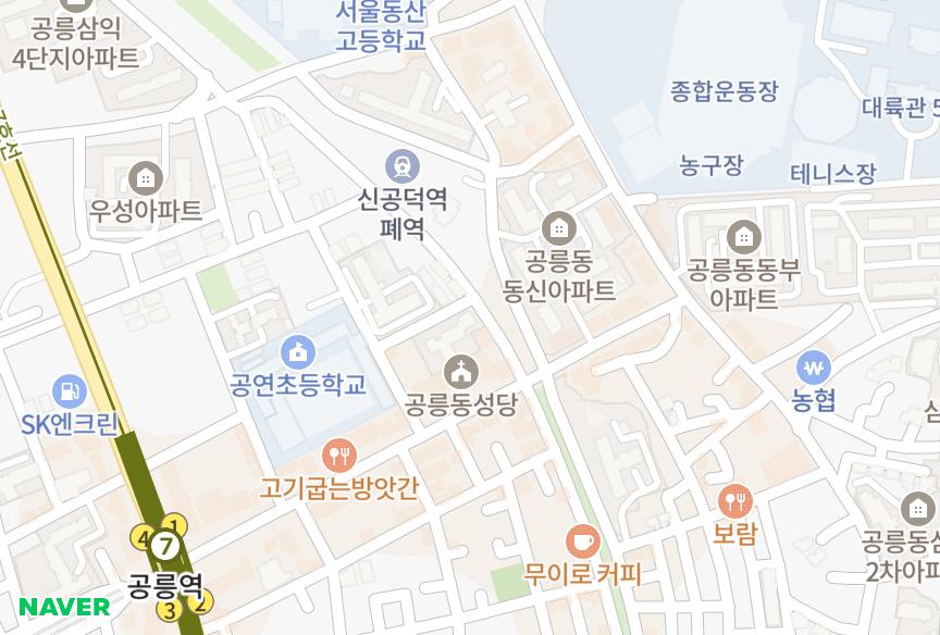 서울특별시 노원구 공릉동 임성 위치·실거래 시세 지도