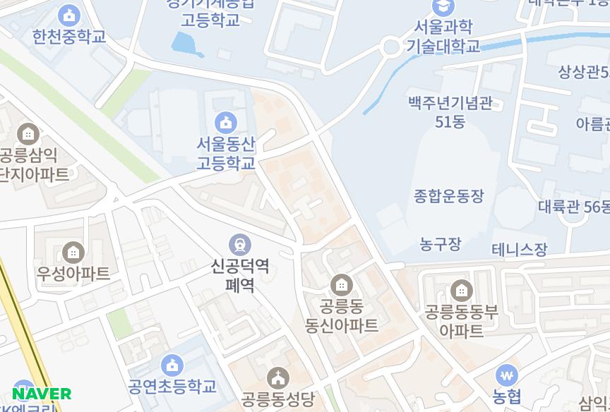 서울특별시 노원구 공릉동 공릉1차태승훼미리 위치·실거래 시세 지도