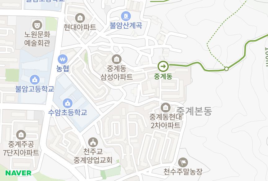 서울특별시 노원구 중계동 한신월드 위치·실거래 시세 지도