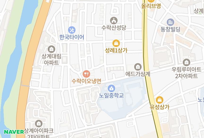 서울특별시 노원구 상계동 청솔 위치·실거래 시세 지도