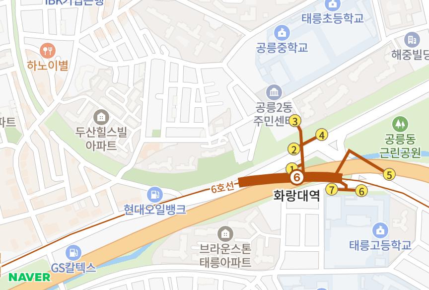 서울특별시 노원구 공릉동 화랑대디오베이션 위치·실거래 시세 지도