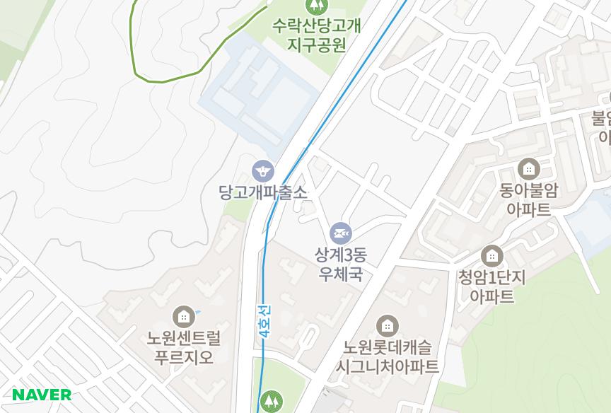 서울특별시 노원구 상계동 현대하이츠 위치·실거래 시세 지도